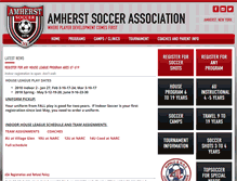 Tablet Screenshot of amherstsoccer.com